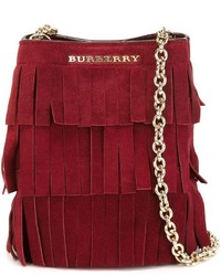 Burberry Fringed Bucket Cross Body Bag