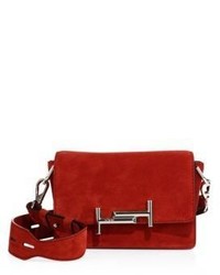 Tod's Double T Suede Crossbody Bag