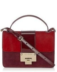 Jimmy Choo Rebel Leather Suede And Pony Cross Body Bag