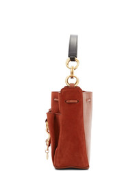 See by Chloe Red Large Suede Tony Bucket Bag