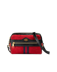 Gucci Red Ophidia Suede Mini Bag