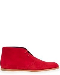 Red Suede Desert Boots
