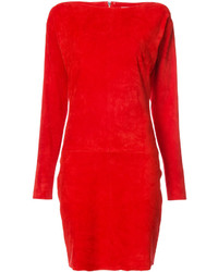 Red Suede Dress