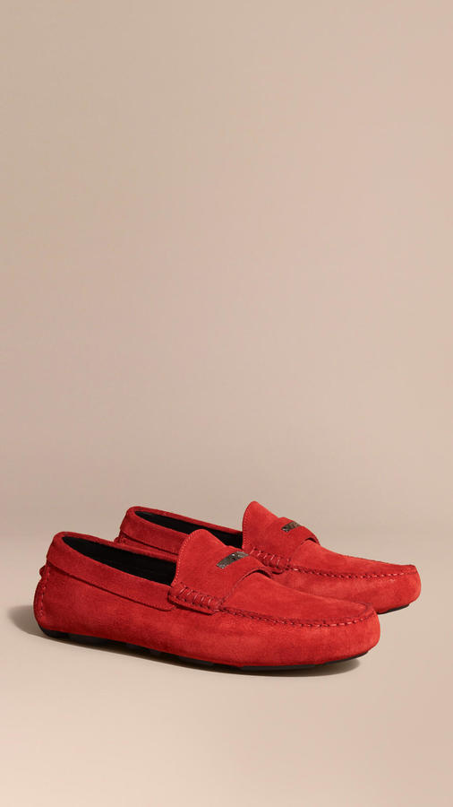 red burberry shoes