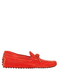 Tod's Gommino Washed Suede Driving Shoes