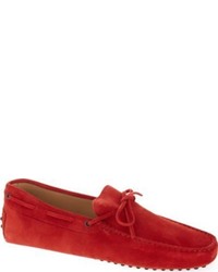 Tod's Tods Tie Suede Driving Shoes
