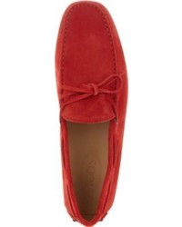 Tod's Tods Tie Suede Driving Shoes