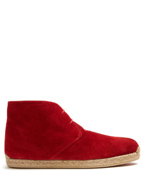 Christian Louboutin Neocadaques Lace Up Suede Espadrilles