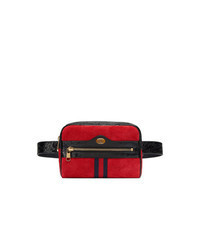 Red Suede Fanny Pack