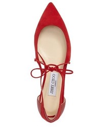 Nordstrom X Jimmy Choo Vanessa Lace Up Flat