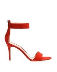 Gianvito Rossi Ankle Strap Suede Sandals