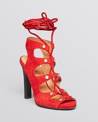 Jeffrey Campbell Lace Up Sandals Enable High Heel