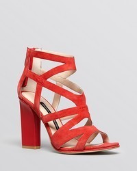 French Connection Open Toe Caged Sandals Isla High Heel