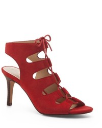Sole Society Rosalie Lace Up Mid Heel