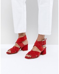 ASOS DESIGN Tosh Suede Crossover Sandals