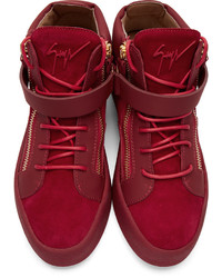 red suede high tops