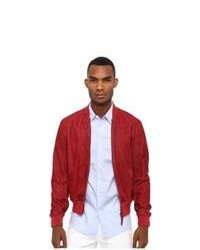 red suede mens jacket