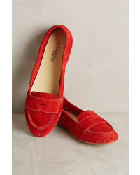 Ballerina Velours Suede Loafers