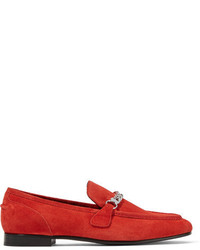Rag & Bone Cooper Suede Loafers Red