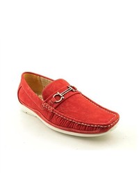 Franco Vanucci Benny 6 Red Suede Loafers Shoes