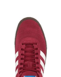 adidas Red Montreal Suede Leather Sneakers