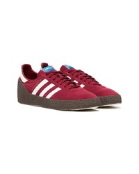 adidas Red Montreal Suede Leather Sneakers
