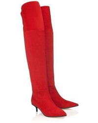 Jimmy Choo Rise 50 Suede Over The Knee Boots