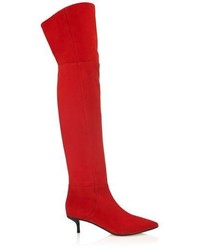 Jimmy Choo Rise 50 Suede Over The Knee Boots