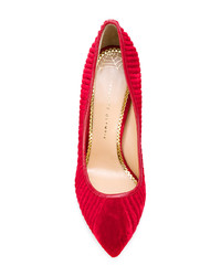 Charlotte Olympia Bacall Ribbed Pumps