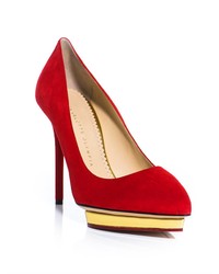 Charlotte Olympia Debbie Suede Pumps, $798 | MATCHESFASHION.COM | Lookastic