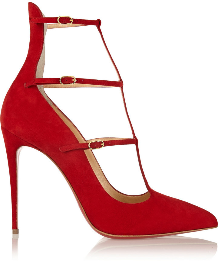 louboutin knock off - Christian Louboutin Toerless Muse 100 Suede Pumps | Where to buy ...