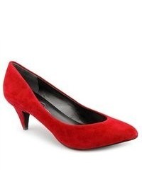 Jessica Simpson Tamana Red Kid Suede Pumps Heels Shoes Newdisplay