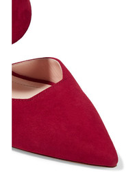 Nicholas Kirkwood Leda Suede Pumps Claret