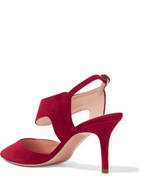 Nicholas Kirkwood Leda Suede Pumps Claret