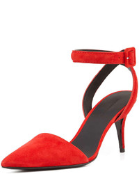 Alexander Wang Lucie Pointed Toe Pump Cult Red