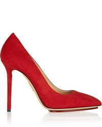 Charlotte Olympia Monroe Suede Pumps