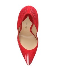 Paul Andrew 105mm Colombus Mirror Cutout Suede Pumps