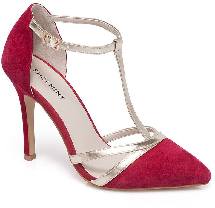 Shoemint Bourne Strappy Suede High Heels, $80 | Kohl's | Lookastic.com