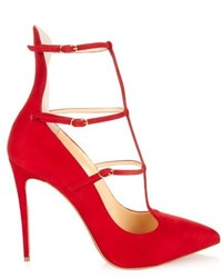 Christian Louboutin Toerless 100mm Suede Pumps