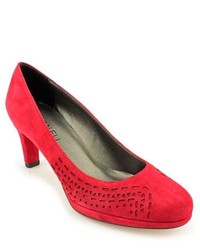 VANELi Filler Red Suede Pumps Heels Shoes