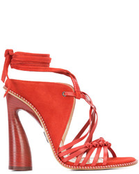 Paul Andrew Lace Up Strappy Sandals
