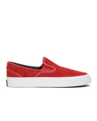 Converse Red One Star Cc Slip On Sneakers