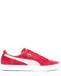 Puma Clyde Bright Gold  Black Sneakers