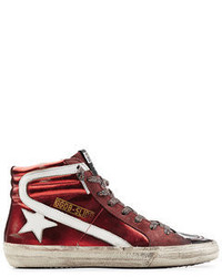 Golden Goose Deluxe Brand Slide Suede And Leather Sneakers