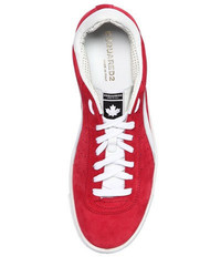 DSQUARED2 Suede Leather Sneakers