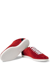 Gucci Suede Tennis Sneakers