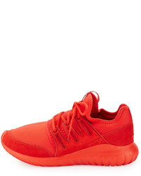 adidas Tubular Radial Trainer Sneaker Red
