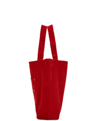 Opening Ceremony Red Corduroy Big Pocket Tote