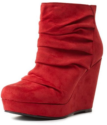 charlotte russe wedge boots