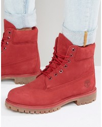 Red Suede Work Boots